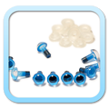 Yeux de sécurité Safety eyes - 6mm Bleu Blue - FROGandTOAD Créations